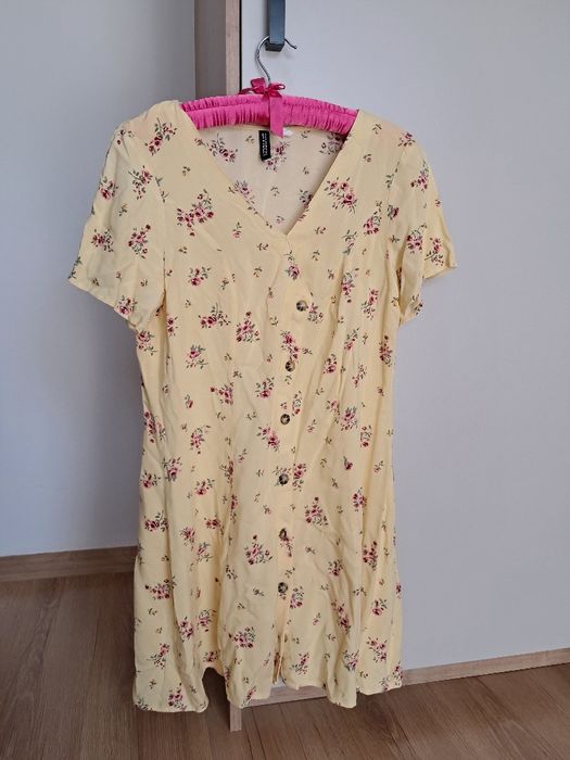 Sukienka H&M damska żółta rozmiar L