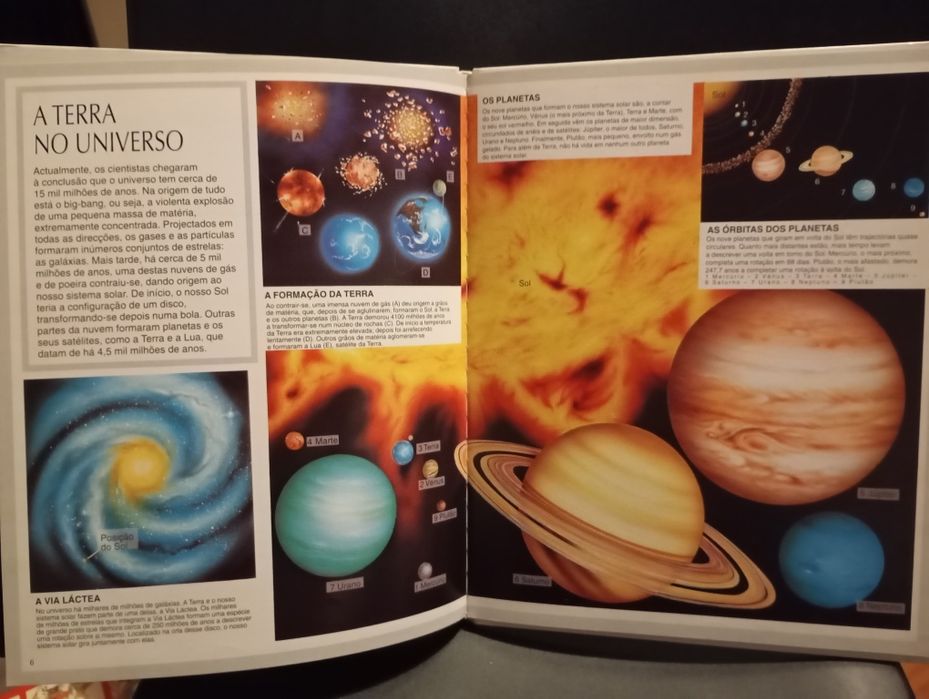 Livro "A terra - enciclopédia por imagens"