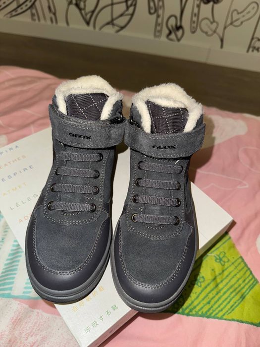 Дитяче взуття утеплені черевики GEOX Waterproof | Оригінал