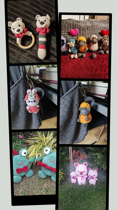 Szydełkowe maskotki, breloczki , zawieszki. Amigurumi