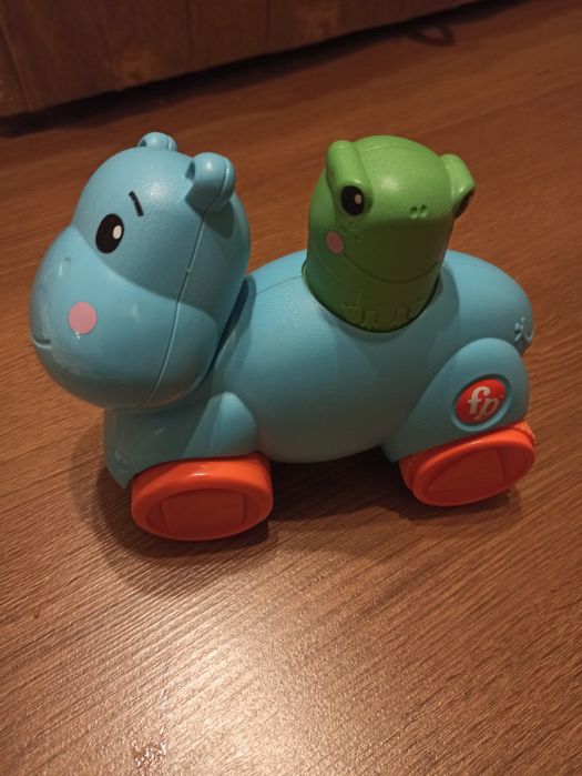 Набір іграшок бегемотик  fisher price для розвитку моторики рук малечі