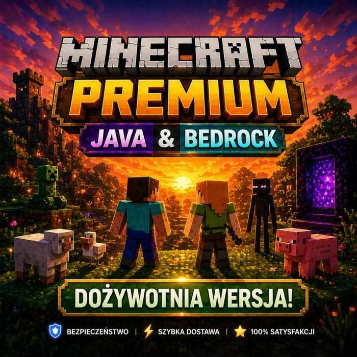 Minecraft Java + Bedrock – gotowe do grania