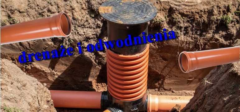 Odwodnienia budynków drenaż studnie układanie kostki