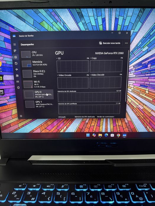 Portátil Gaming Asus Tuf A15 - Ryzen 9 + RTX 2060