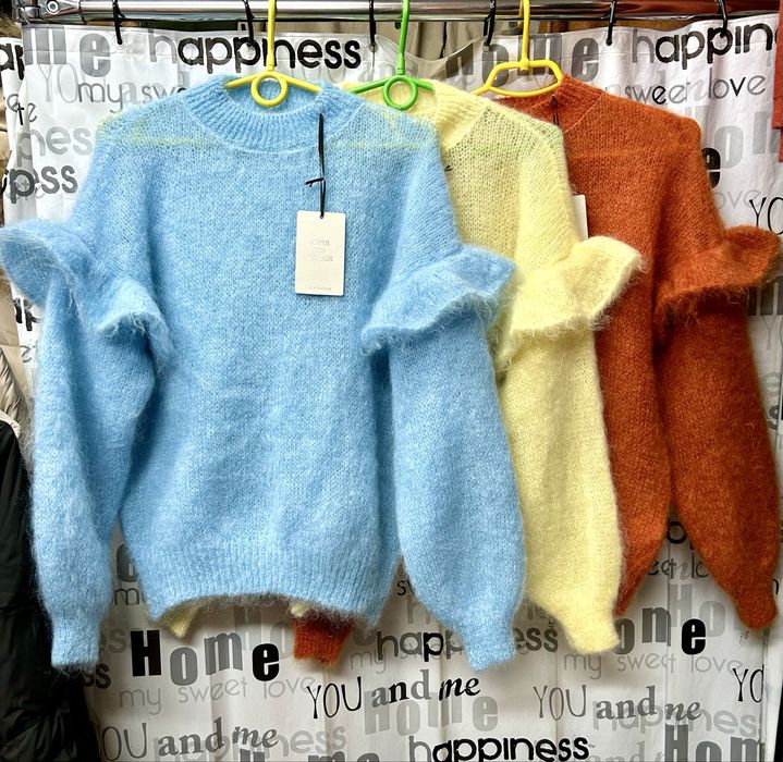 Свитер королевский мохер - 80%, тёплый, нарядный, Италия