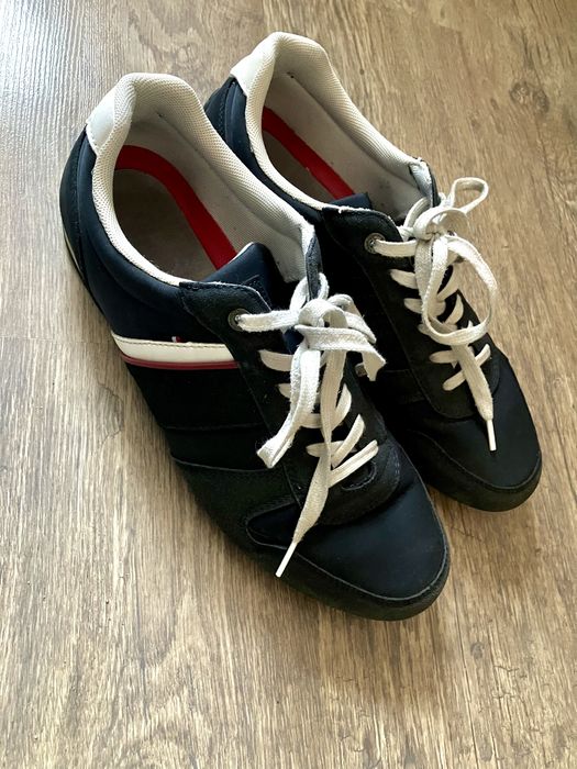 Sneakersy Lanetti 45, niskie, granatowe