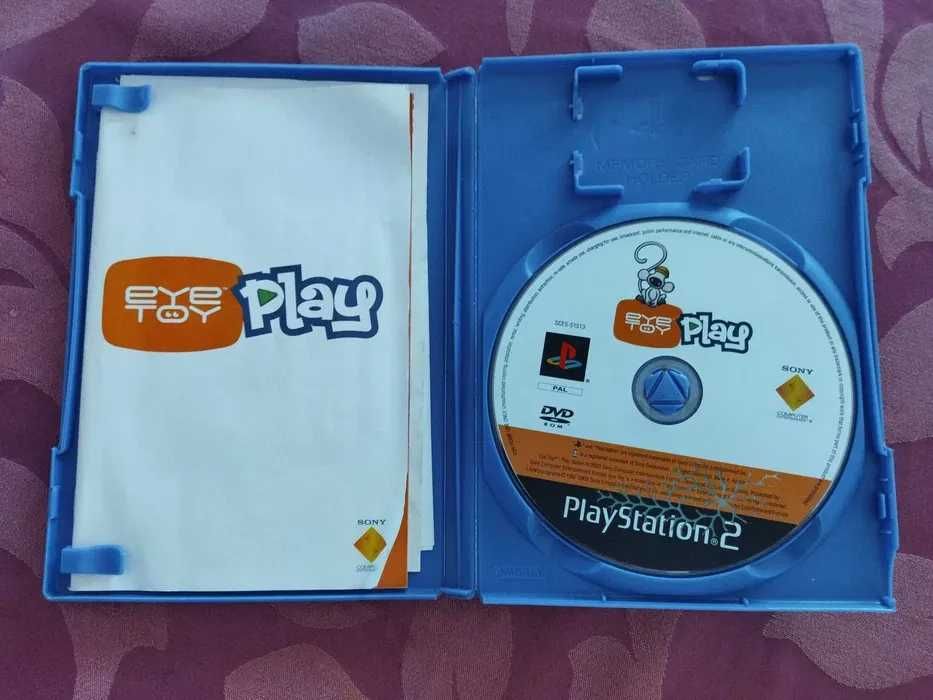PS2 - Jogo Eye Toy Play - Completo com Manuais