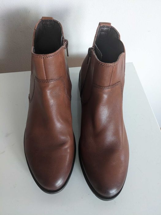 Skórzane sztyblety Hush Puppies, rozmiar 38.