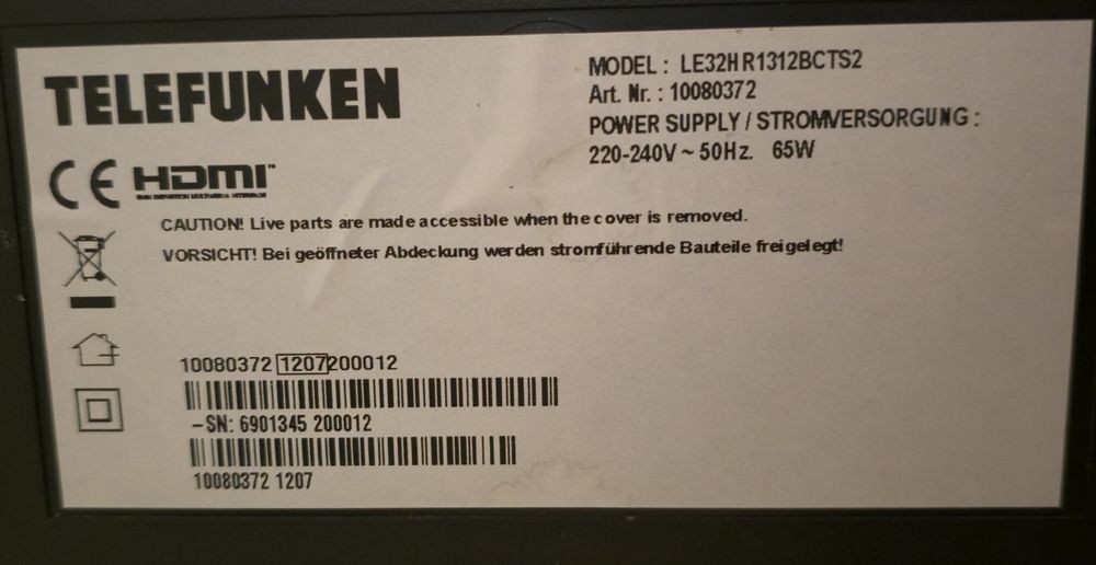 TV LED Telefunken 32"