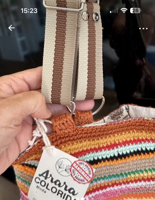 Bolsa se croche feita a mão