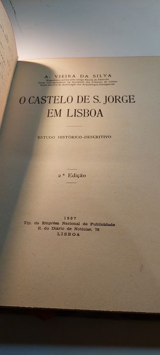 O Castelo de S. Jorge em Lisboa - A. Vieira da Silva (2ª edição)