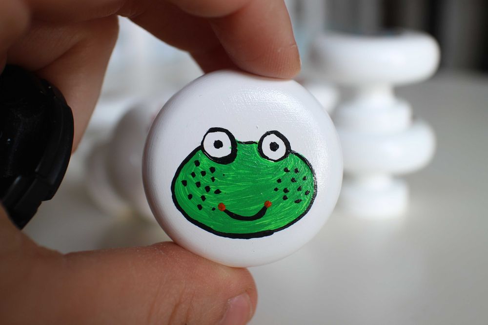 Ручки для мебели деревянная в детскую комнату животные лесные звери