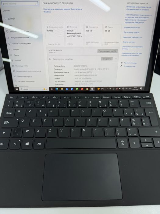 Microsoft Surface go 2 4/64 с клавиатурой