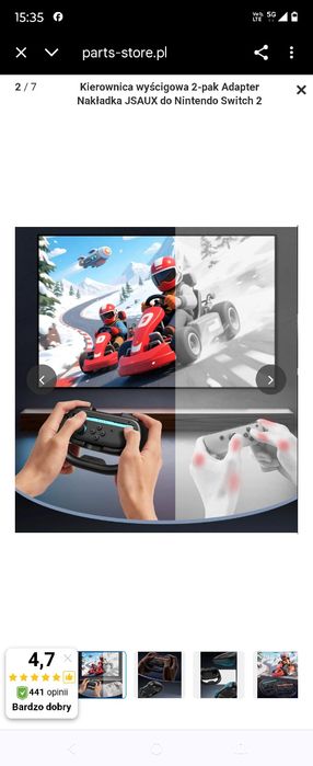 Kontrolery do Nintendo kierownica