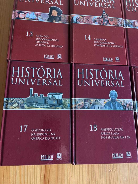 Coleção de 20 livros de História Nacional e Internacional