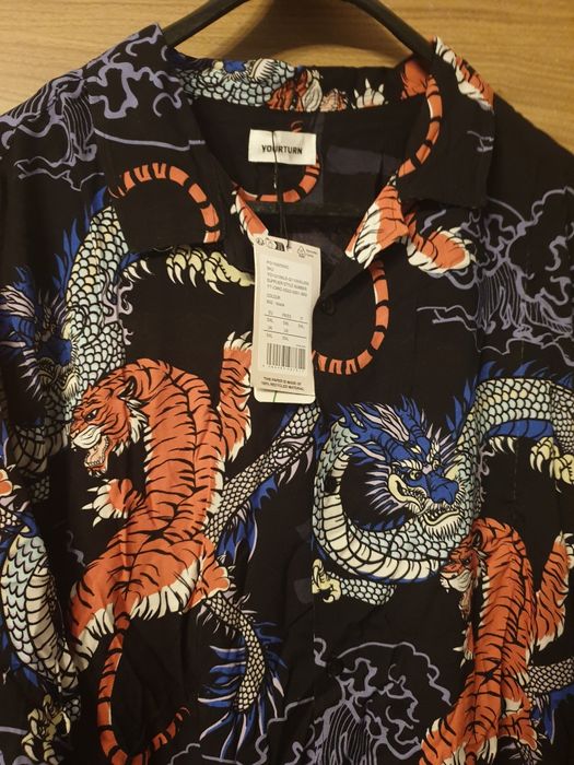 Koszula męska w smoki nowa z metka 5xl