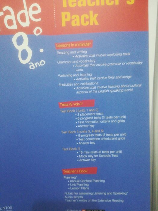 Upgrade 8 -  material do professor