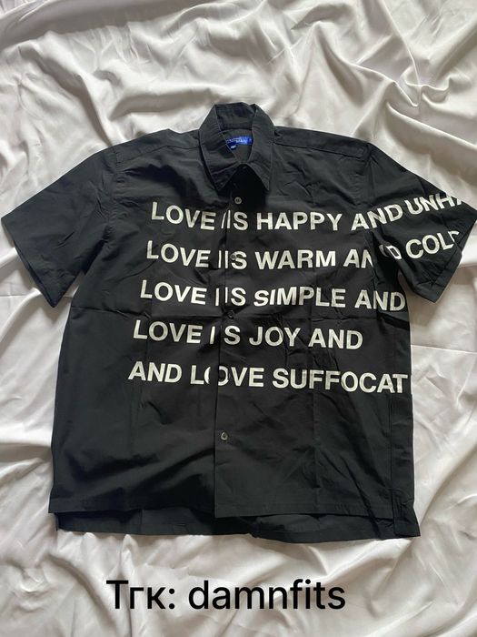Comme des garcons Junya Watanabe poem polo shirt