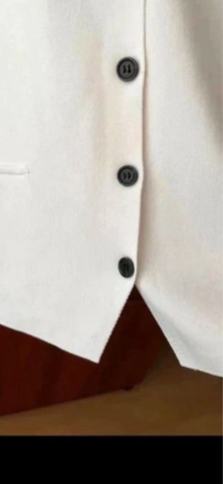 Massimo Dutti biała kamizelka
