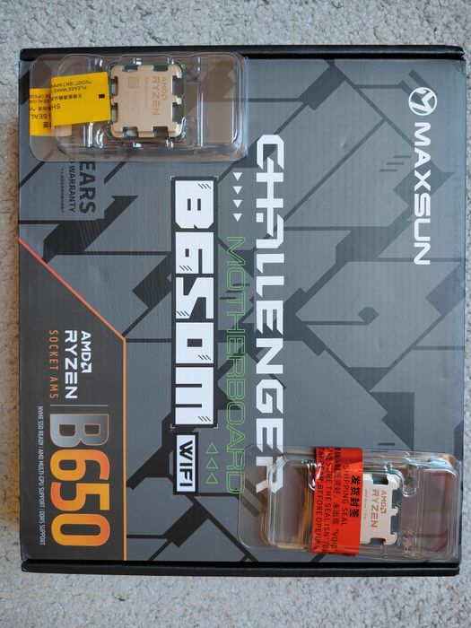 Біла мат. пл. Maxsun eSport B650m WiFi ICE з проц. Ryzen 5 7500F