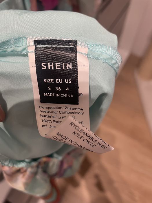 Komplet bluzka spodenki shein kombinezon