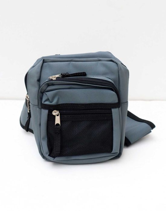 Bolsa tiracolo cinzenta como nova