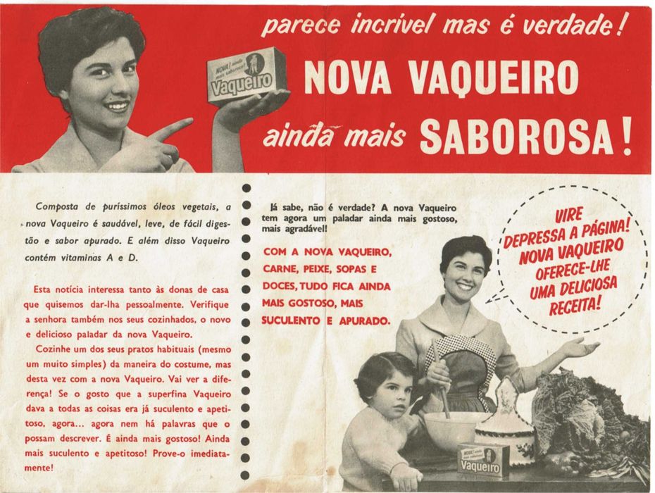 Vaqueiro - Folheto publicitário de 1960 - NOVO