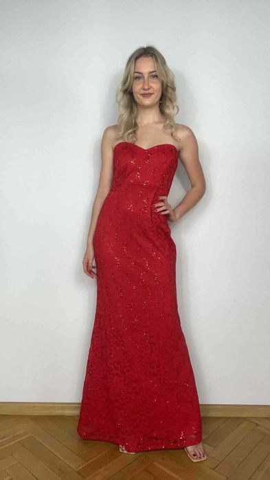 Sukienka koronkowa maxi JW Jessica Wright rozmiar XL