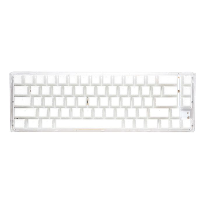 Teclado Mecânico Ducky ONE 3 Aura White SF 65% MX Blue  Hot Swapable