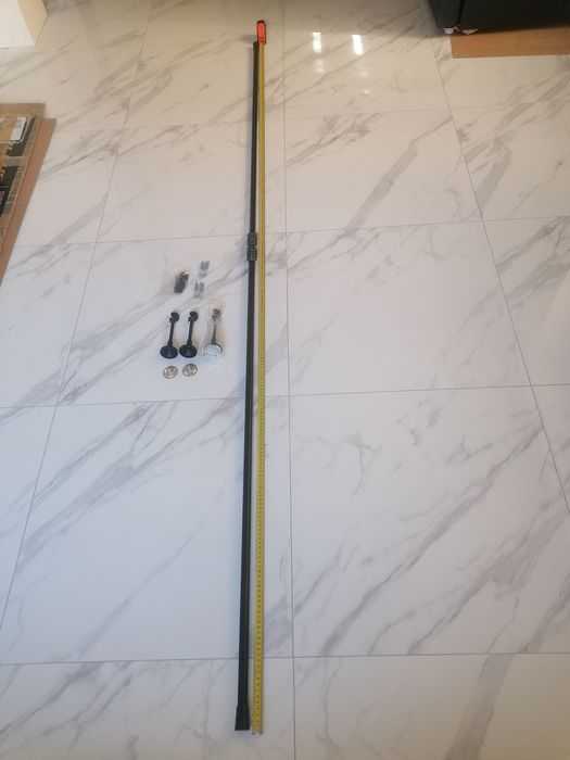 Karnisze aluminiowe kolor czarny