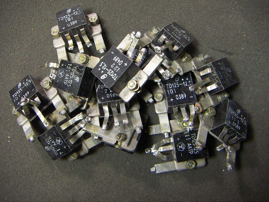 Тиристоры ТО125-12.5 КУ208Г пр-ва СССР