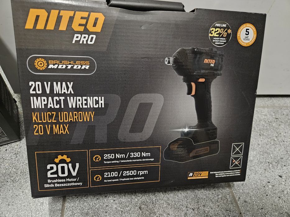 Nowy klucz udarowy Niteo Pro 20V