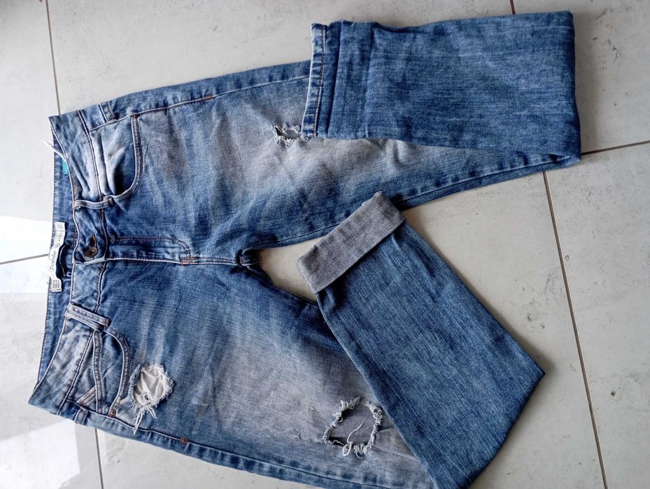 Spodnie jeansowe damskie Zara 38
