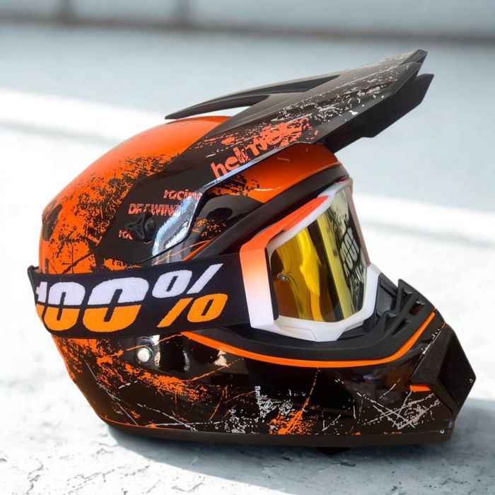 мото шлем кроссовый ендуро NEW! Для мотоциклов квадроциклов мопедов