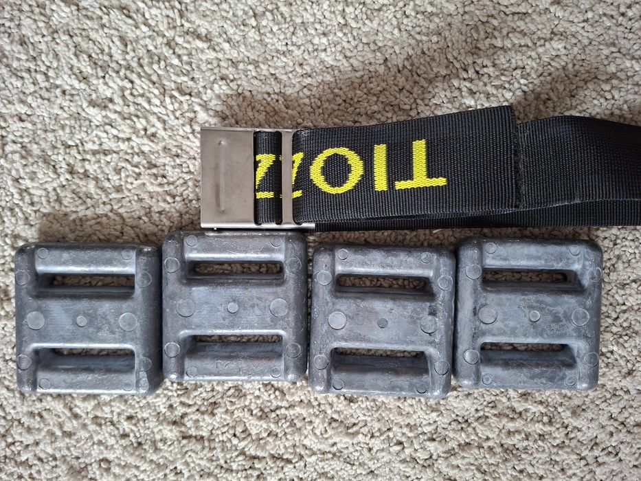 Cinto de chumbos pesos mergulho e caça submarina