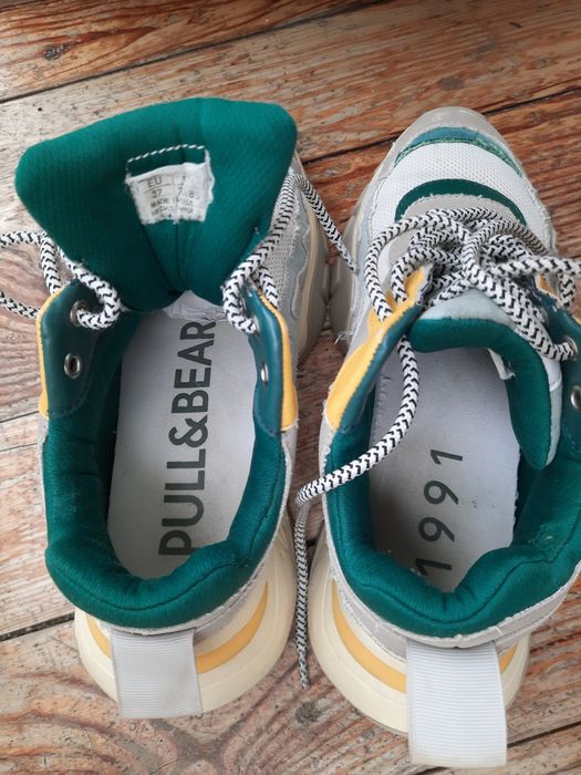 Кроссовки Pull&bear стильные на платформе, р.37 полномерный, б/у