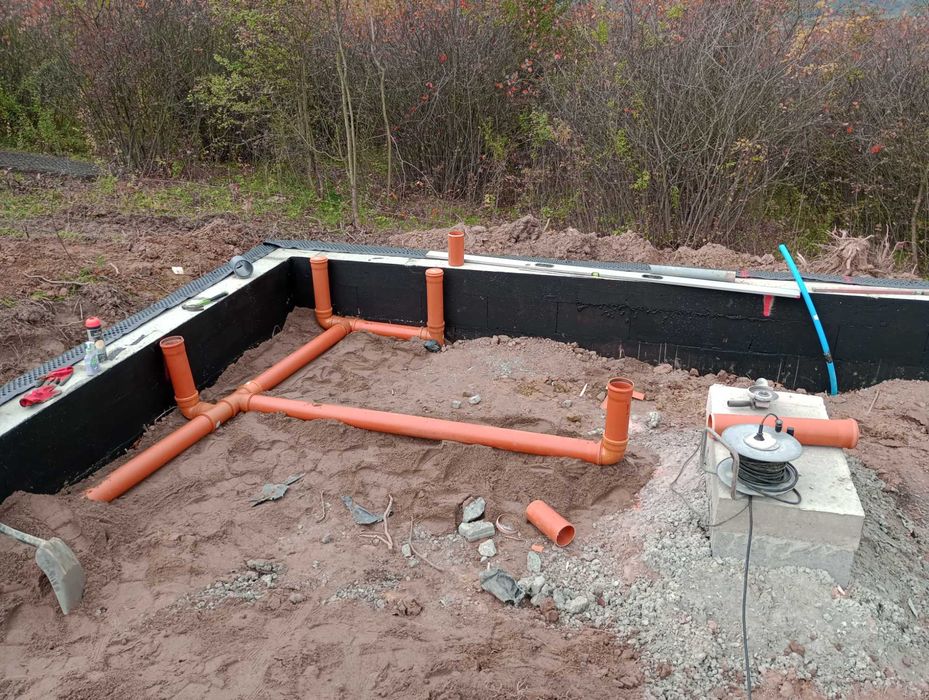 Usługi koparką, koparka, kanalizacje, odwodnienia,zjazdy do działek