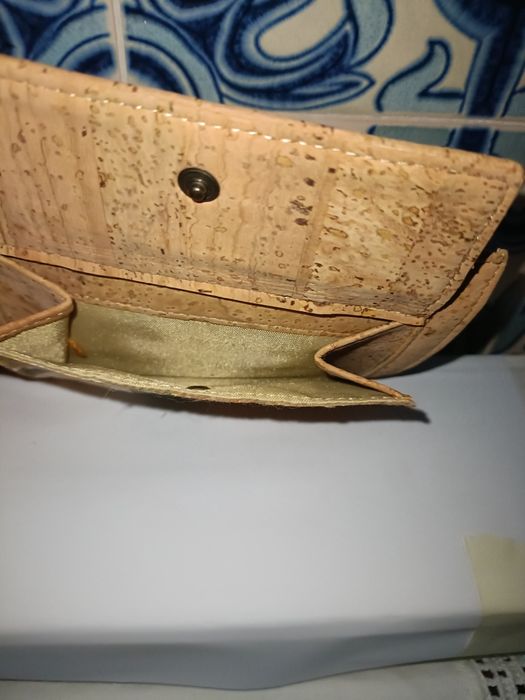 Carteira nova em cortiça e tecido