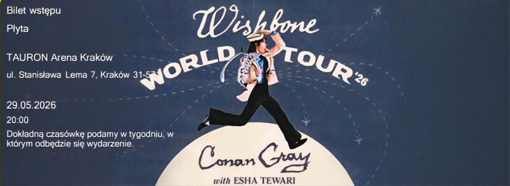 Bilet na koncert Conana Graya