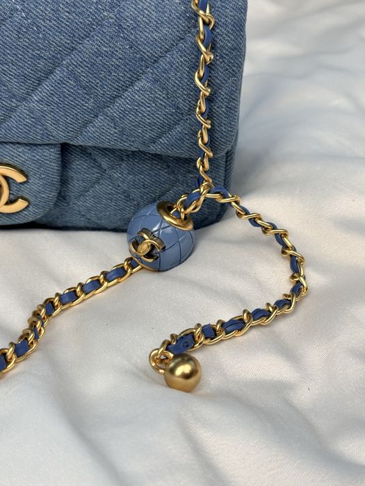 Сумка Chanel Classic Flap Mini Denim Blue