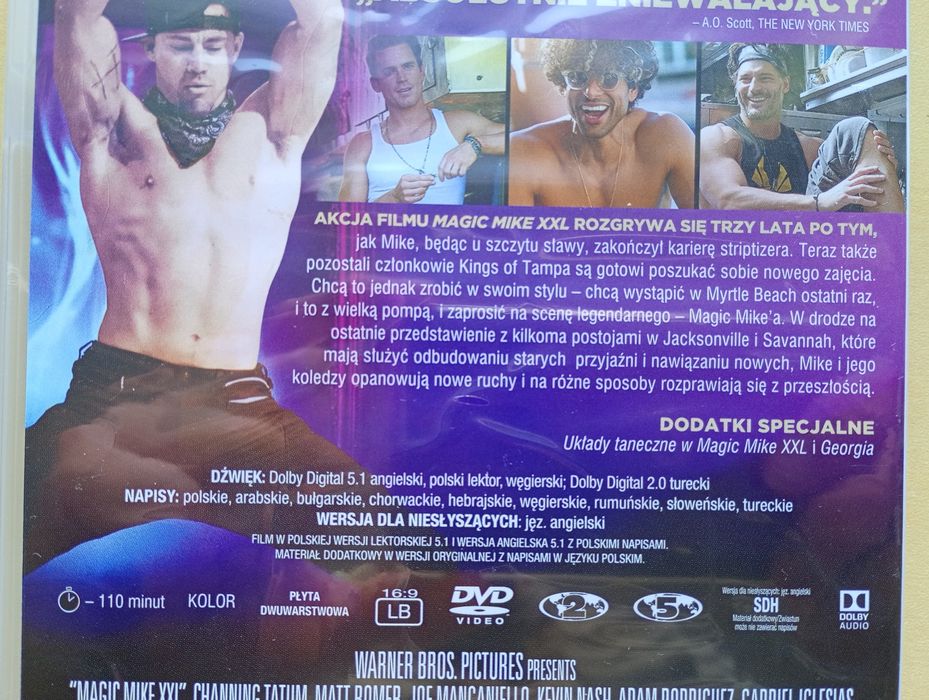 Film DVD Magic Mike XXL nowy Tatum Bomer