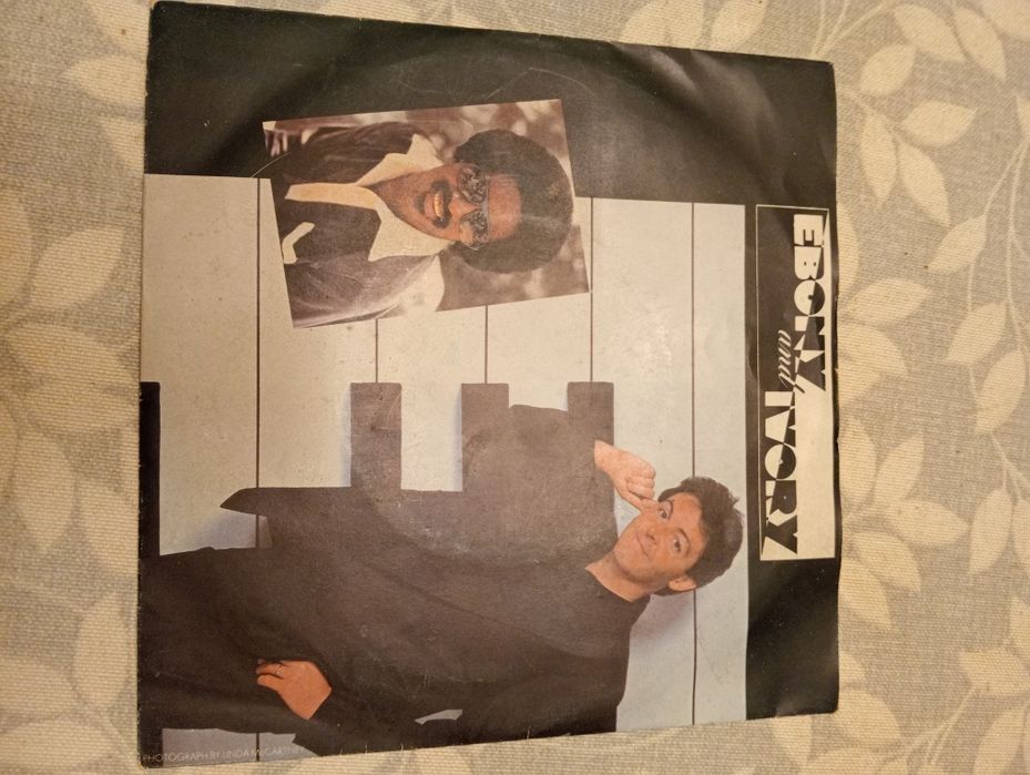 Paul McCartney's 7-inch Vinyl Record Featuring 'Ebony and Ivory'
