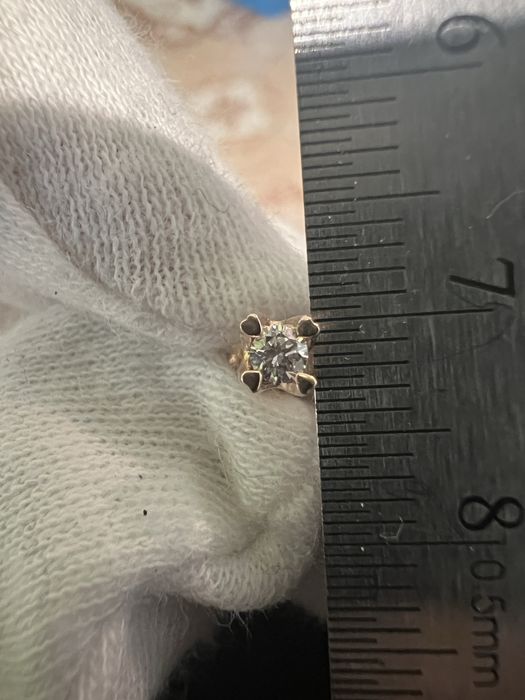 Серьги с бриллиантами золотой век