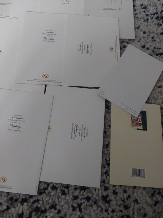 Conjunto de postais de natal novos