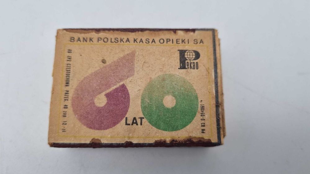 Zapałki 60 Lat PKO Design PRL