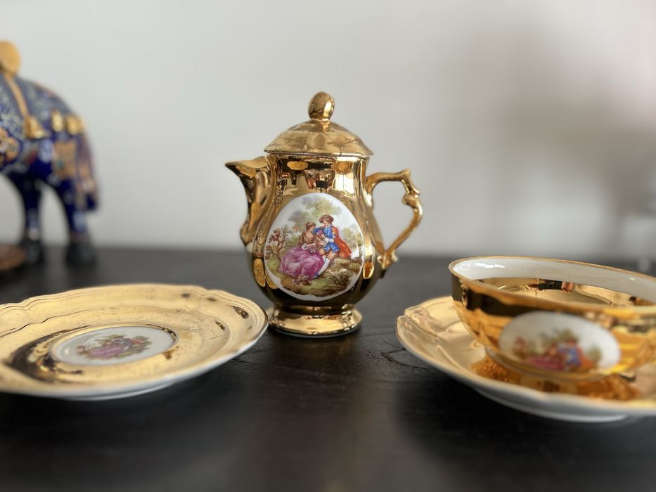 Chavena de chá em porcelana.