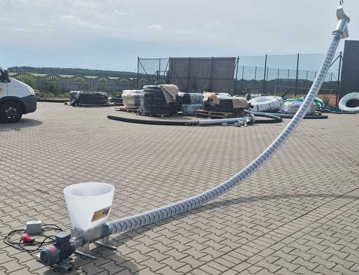 Przenośnik elastyczny zasypowy FI 114 4m KOSZ pod Silos NOWOŚĆ