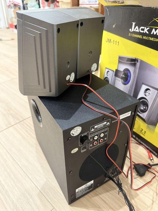 Акустична система 2.1 з сабвуфером USB FM пульт (для ПК та ТВ)