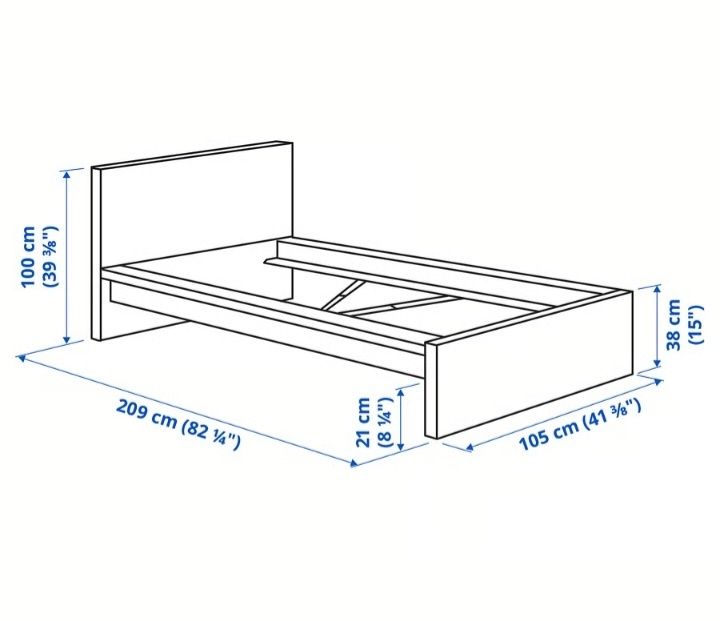 Cama de corpo e meio como nova