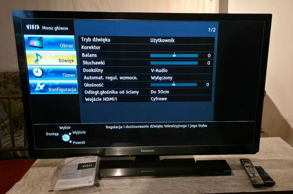 Telewizor plazmowy plazma Panasonic TX-P46GT30E 3D plus gratis